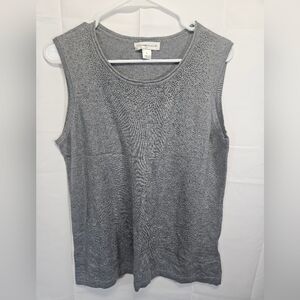 Christopher & Banks NWT Heather Gray Tank Top with Studs